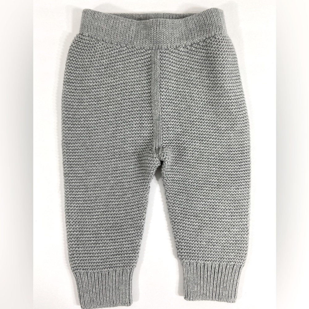 Hanna Andersson Gray Sweater Knit Pants 70 cm